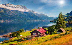 Lofthus am Ostufer des Sørfjords