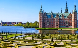 Park und Schloss Frederiksborg,Palast in Hillerød,Dänemark
