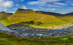 Klaksvik auf den Färöern, Dänemark