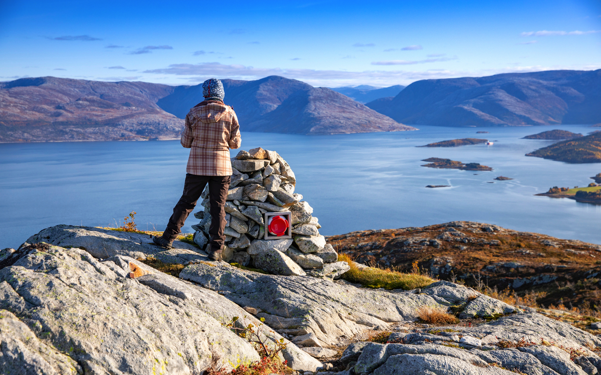 Wanderung auf den Berg Vandalsvikfjellet